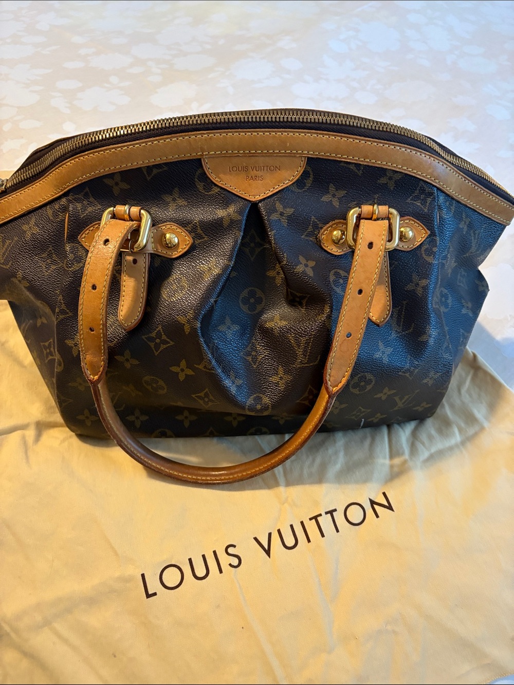 Louis Vuitton Monogram Canvas Brown and Tan Shoulder Bag